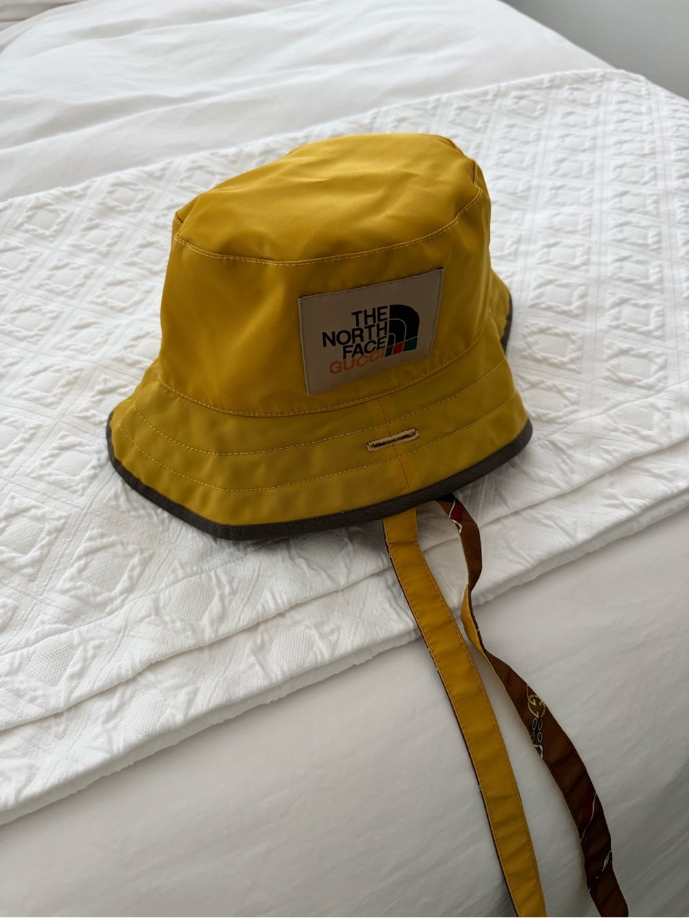 The North Face x Gucci Gold Reversible Bucket Hat